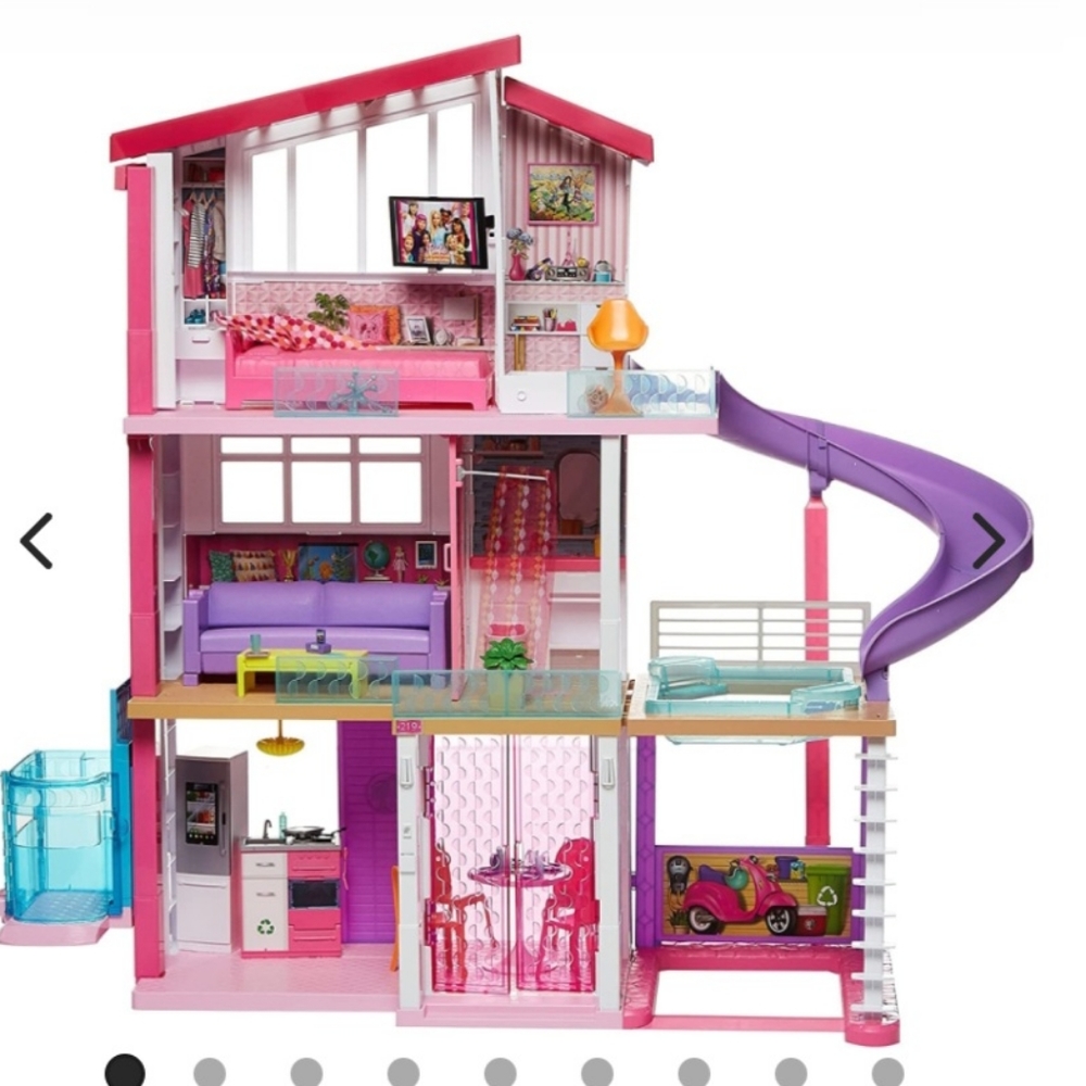 Barbie Dream Home with 3 floors and wheelchair accessible elevator